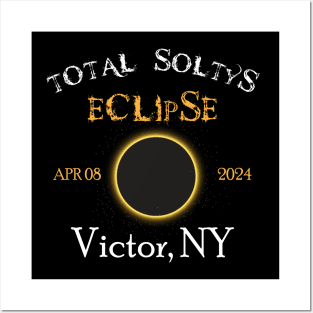 Total Soltys Solar Eclipse Victor NY 2024, 04.08.24 New York Posters and Art